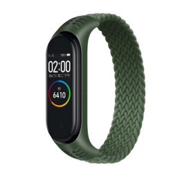 Ремінець до фітнес браслета BeCover Elastic Nylon Style для Xiaomi Mi Smart Band 5/6 (Size M) Khaki (706150)
