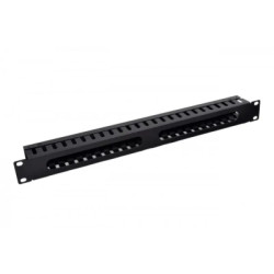 Кабельний організатор 19" 1U перфорований, 60мм Kingda (KD-CM-11)