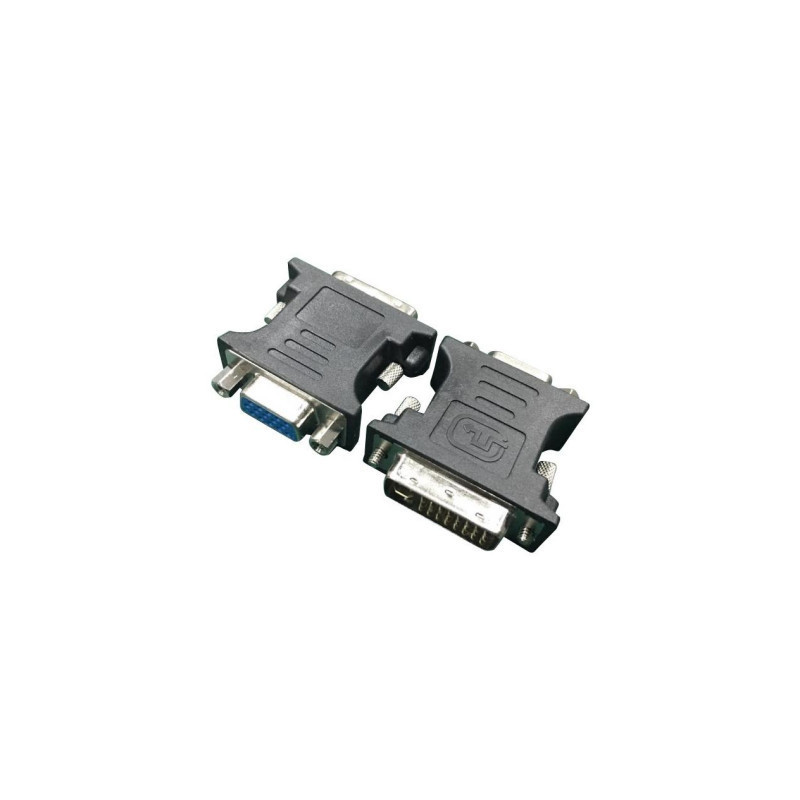 Перехідник DVI (24+5 пин)/VGA, M/F HD (3 ряда) Cablexpert (A-DVI-VGA-BK)