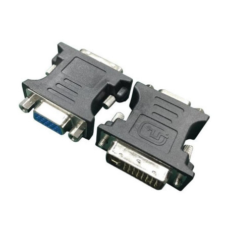 Перехідник DVI (24+5 пин)/VGA, M/F HD (3 ряда) Cablexpert (A-DVI-VGA-BK)