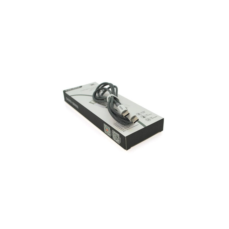 Дата кабель USB 2.0 AM to Lightning 1.0m KSC-723 GAOFEI Black 2.4A iKAKU (KSC-723-B-L)