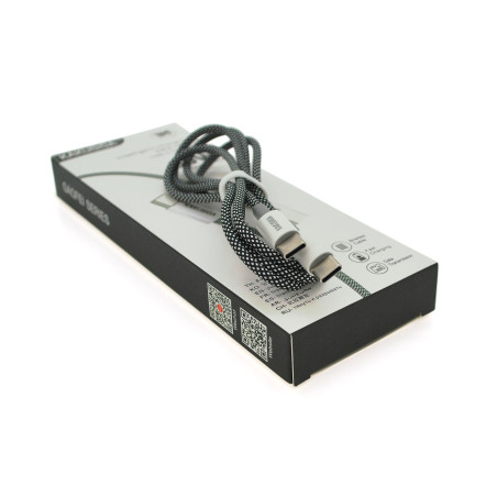 Дата кабель USB 2.0 AM to Lightning 1.0m KSC-723 GAOFEI Black 2.4A iKAKU (KSC-723-B-L)