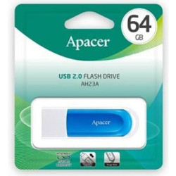 USB флеш накопичувач Apacer 64GB AH23A White USB 2.0 (AP64GAH23AW-1)