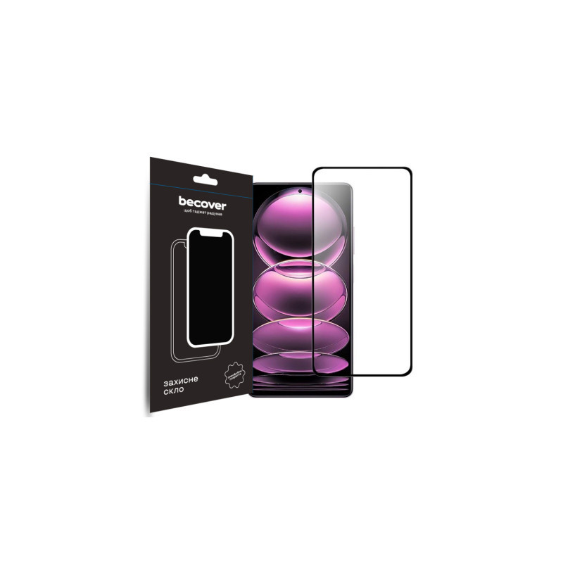 Скло захисне BeCover Poco X5 Pro 5G Black (708820)