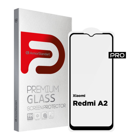 Скло захисне Armorstandart Pro Xiaomi Redmi A2 Black (ARM66569)