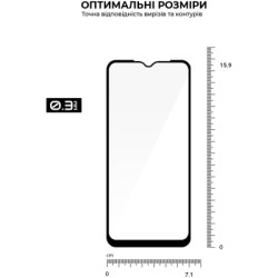 Скло захисне Armorstandart Pro Xiaomi Redmi A2 Black (ARM66569)