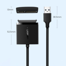Перехідник USB 3.0 AM to SATA III F Ugreen (60561)