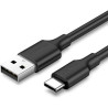 Дата кабель USB 2.0 AM to USB-C 3.0m 3.0A 18W US287 Black Ugreen (60826)