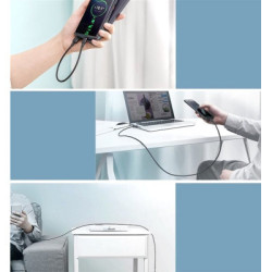 Дата кабель USB 2.0 AM to USB-C 3.0m 3.0A 18W US287 Black Ugreen (60826)