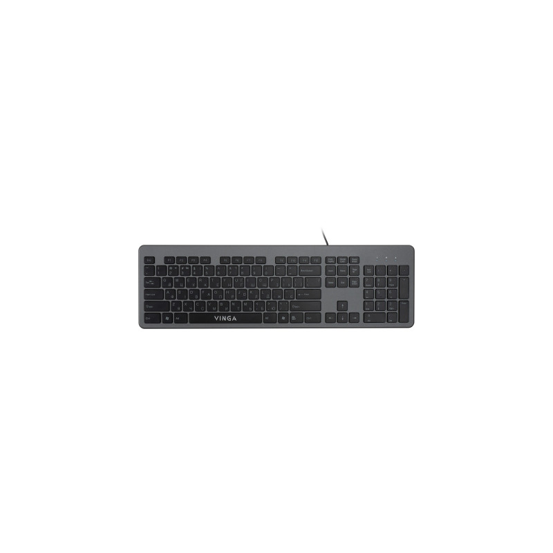 Клавіатура Vinga KB735 black-grey