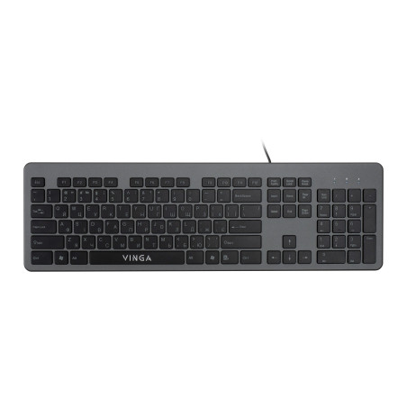 Клавіатура Vinga KB735 black-grey