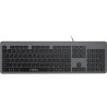 Клавіатура Vinga KB735 black-grey