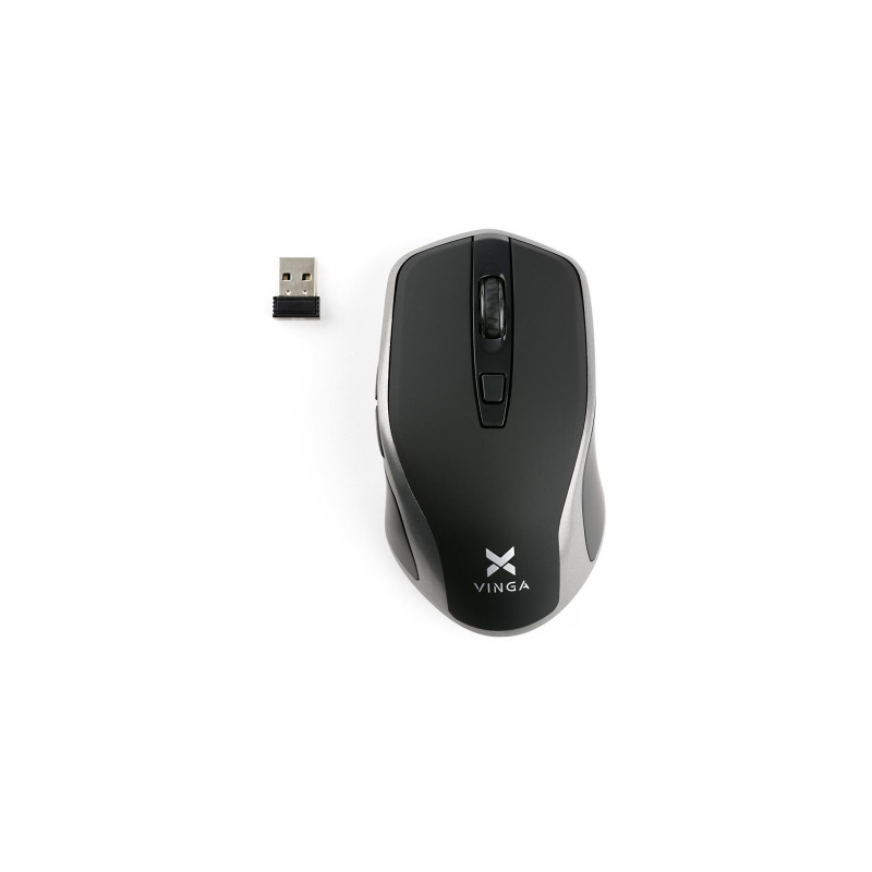 Мишка Vinga MSW-909 Silent black-grey