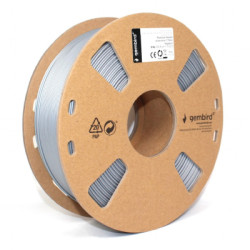 Пластик для 3D-принтера Gembird PLA+, 1.75 мм, 1 kg, silver (3DP-PLA+1.75-02-S)