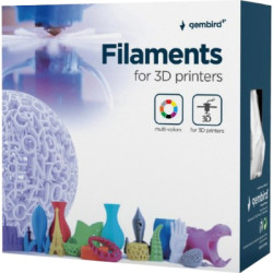 Пластик для 3D-принтера Gembird PLA+, 1.75 мм, 1 kg, silver (3DP-PLA+1.75-02-S)