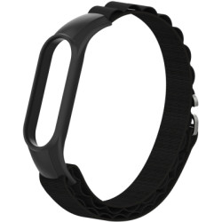 Ремінець до фітнес браслета Armorstandart AlpinaStyle Band для Xiaomi Mi Band 7/6/5/4 Black (ARM64987)