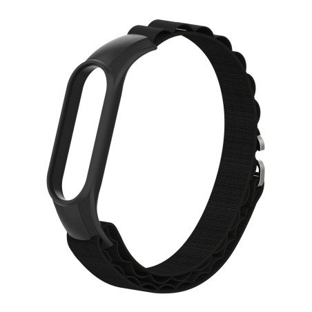 Ремінець до фітнес браслета Armorstandart AlpinaStyle Band для Xiaomi Mi Band 7/6/5/4 Black (ARM64987)