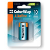 Батарейка ColorWay Крона 6LR61 9V Alkaline Power * 1 (CW-BA6LR61-1BL)