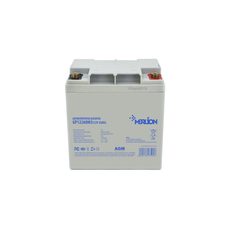 Батарея до ДБЖ Merlion 12V-26Ah (GP12260M5)