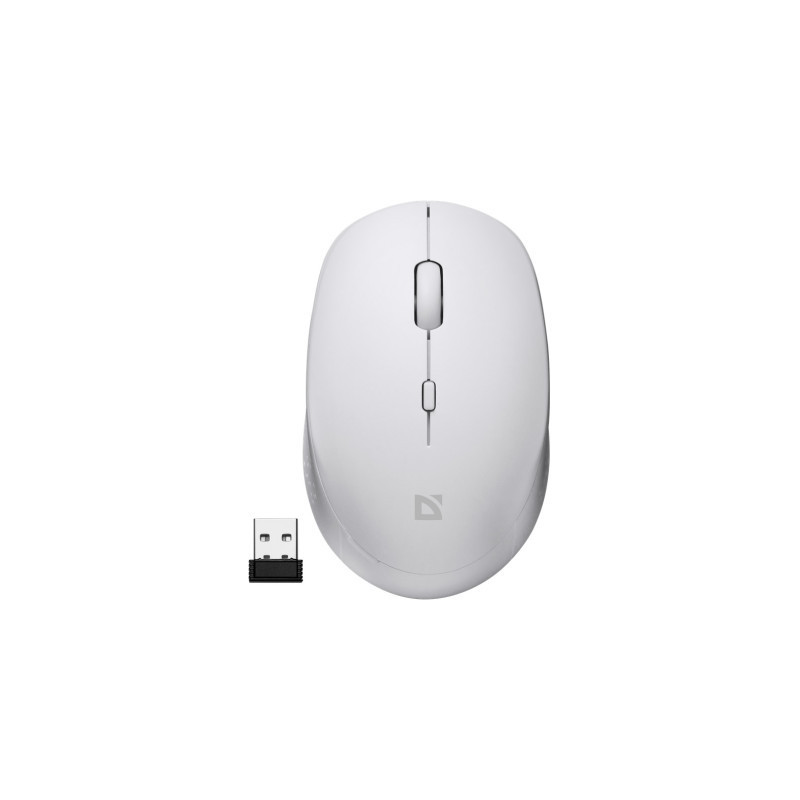 Мишка Defender Auris MB-027 Silent Wireless White (52028)