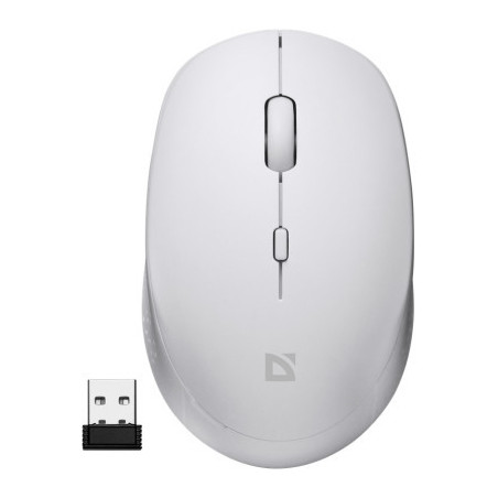 Мишка Defender Auris MB-027 Silent Wireless White (52028)