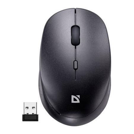 Мишка Defender Auris MB-027 Silent Wireless Black (52027)