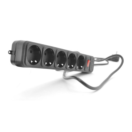Мережевий фільтр живлення Merlion 5 розеток, 1,8 м (B518P)