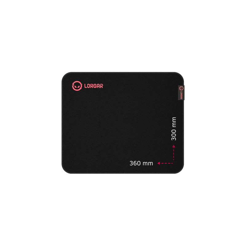 Килимок для мишки Lorgar Main 323 Black/Red (LRG-GMP323)