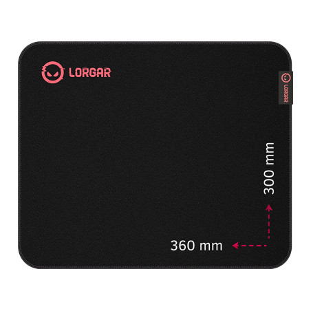 Килимок для мишки Lorgar Main 323 Black/Red (LRG-GMP323)