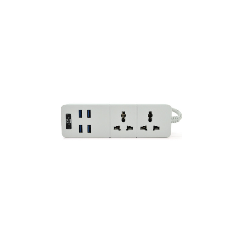 Мережевий фільтр живлення Voltronic TВ-Т07, 2роз, 4*USB White (ТВ-Т07-White)