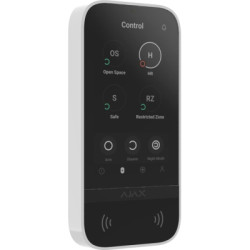 Клавіатура до охоронної системи Ajax KeyPad TouchScreen white