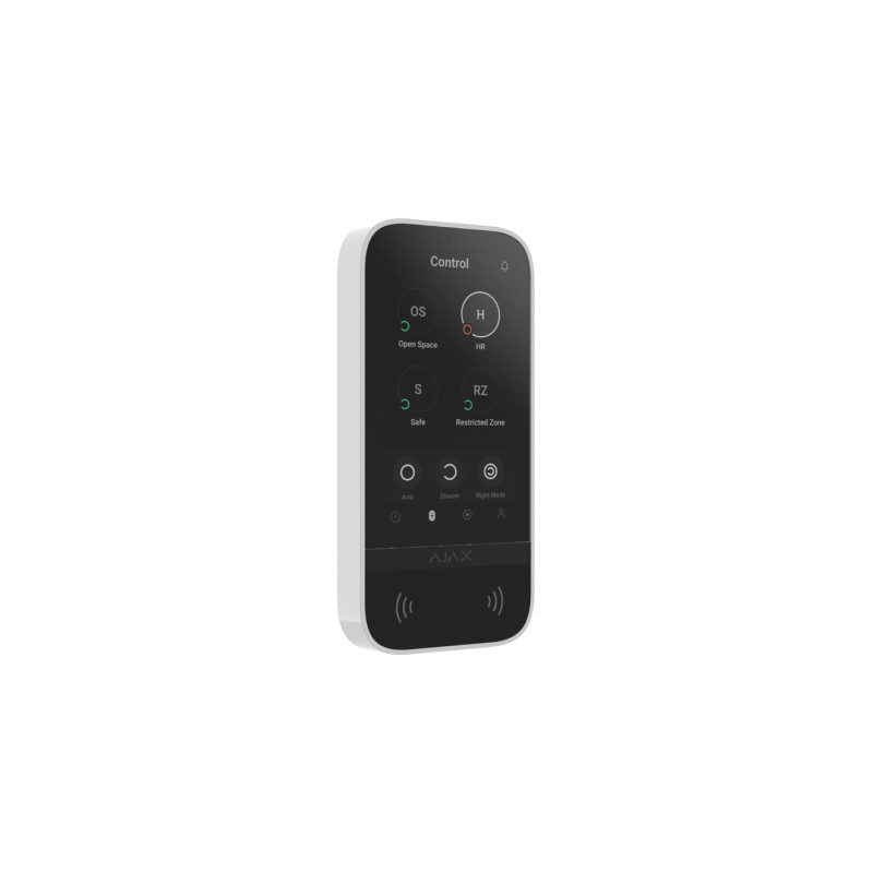 Клавіатура до охоронної системи Ajax KeyPad TouchScreen white