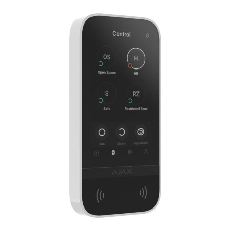 Клавіатура до охоронної системи Ajax KeyPad TouchScreen white