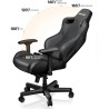 Крісло ігрове Anda Seat Kaiser 2 Size XL Black (AD12XL-07-B-PV-B01)