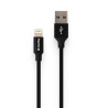 Дата кабель USB 2.0 AM to Lightning 1.0m black ColorWay (CW-CBUL004-BK)