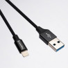 Дата кабель USB 2.0 AM to Lightning 1.0m black ColorWay (CW-CBUL004-BK)