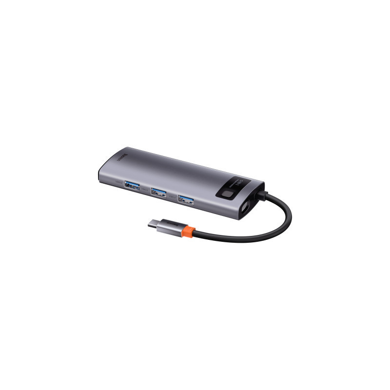 Концентратор Baseus USB3.1 Type-C to USB Type C PD 100W/HDMI 4K 60 Hz/3*USB 3.2 Gen1/ 5in1 (CAHUB-CX0G)