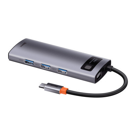 Концентратор Baseus USB3.1 Type-C to USB Type C PD 100W/HDMI 4K 60 Hz/3*USB 3.2 Gen1/ 5in1 (CAHUB-CX0G)