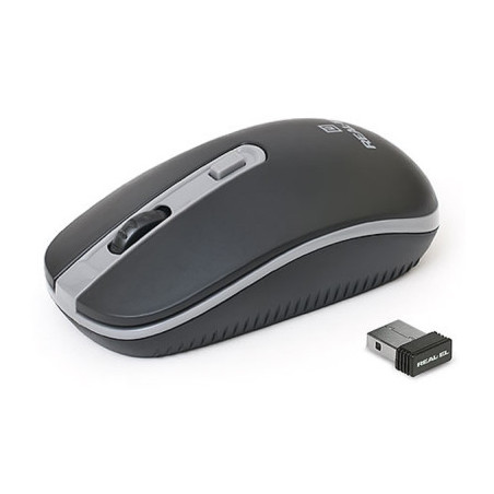 Мишка REAL-EL RM-303 Wireless Black/Grey (EL123200021)