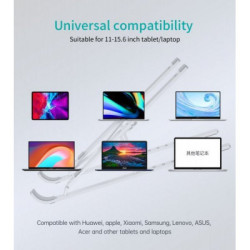 Підставка до ноутбука Choetech до 15", алюміній, компактна конструкція (H045-SL)