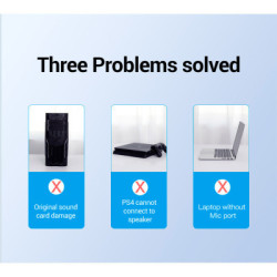 Звукова плата Vention Audio USB 3х3,5mm jack 0.15m Volume Control (CDRBB)