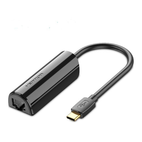 Перехідник USB-C to RJ45 Ethernet 100Mbps Vention (CFABB)