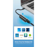 Перехідник USB-C to RJ45 Ethernet 100Mbps Vention (CFABB)