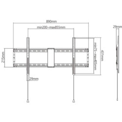 Кронштейн Gembird WM-90F-01