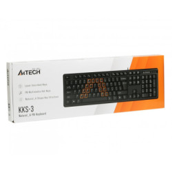 Клавіатура A4Tech KKS-3 USB Black (4711421985864)