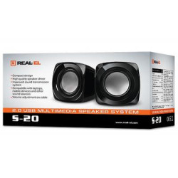 Акустична система REAL-EL S-20 black (EL121100007)