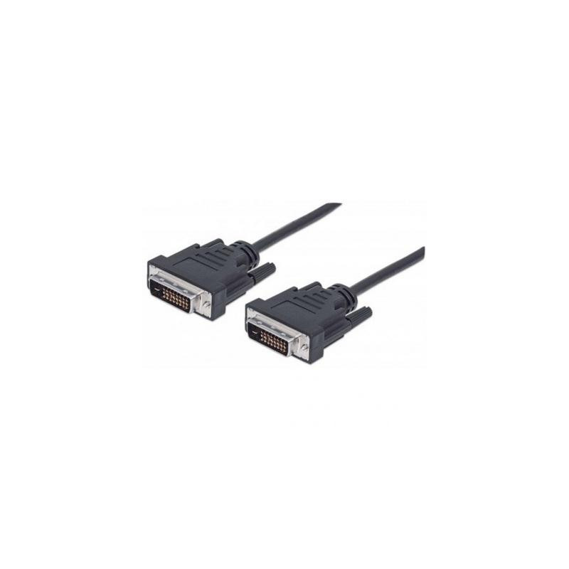 Кабель мультимедійний DVI M to DVI M 1.8m 24+1pin black REAL-EL (EL123500038)