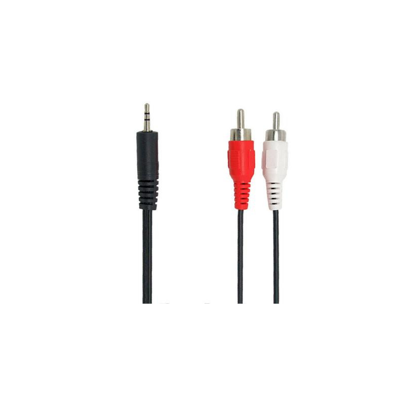 Кабель мультимедійний 3.5mm M to 2xRCA M 1.8m REAL-EL (EL123500042)