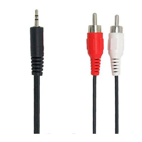Кабель мультимедійний 3.5mm M to 2xRCA M 1.8m REAL-EL (EL123500042)