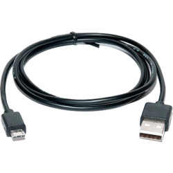 Дата кабель USB 2.0 AM to Micro 5P 0.6m Pro black REAL-EL (EL123500021)
